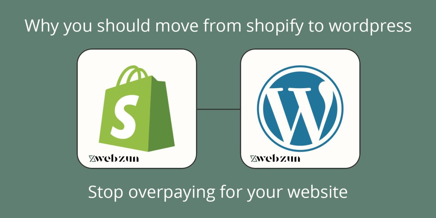why move shpify to wordpress